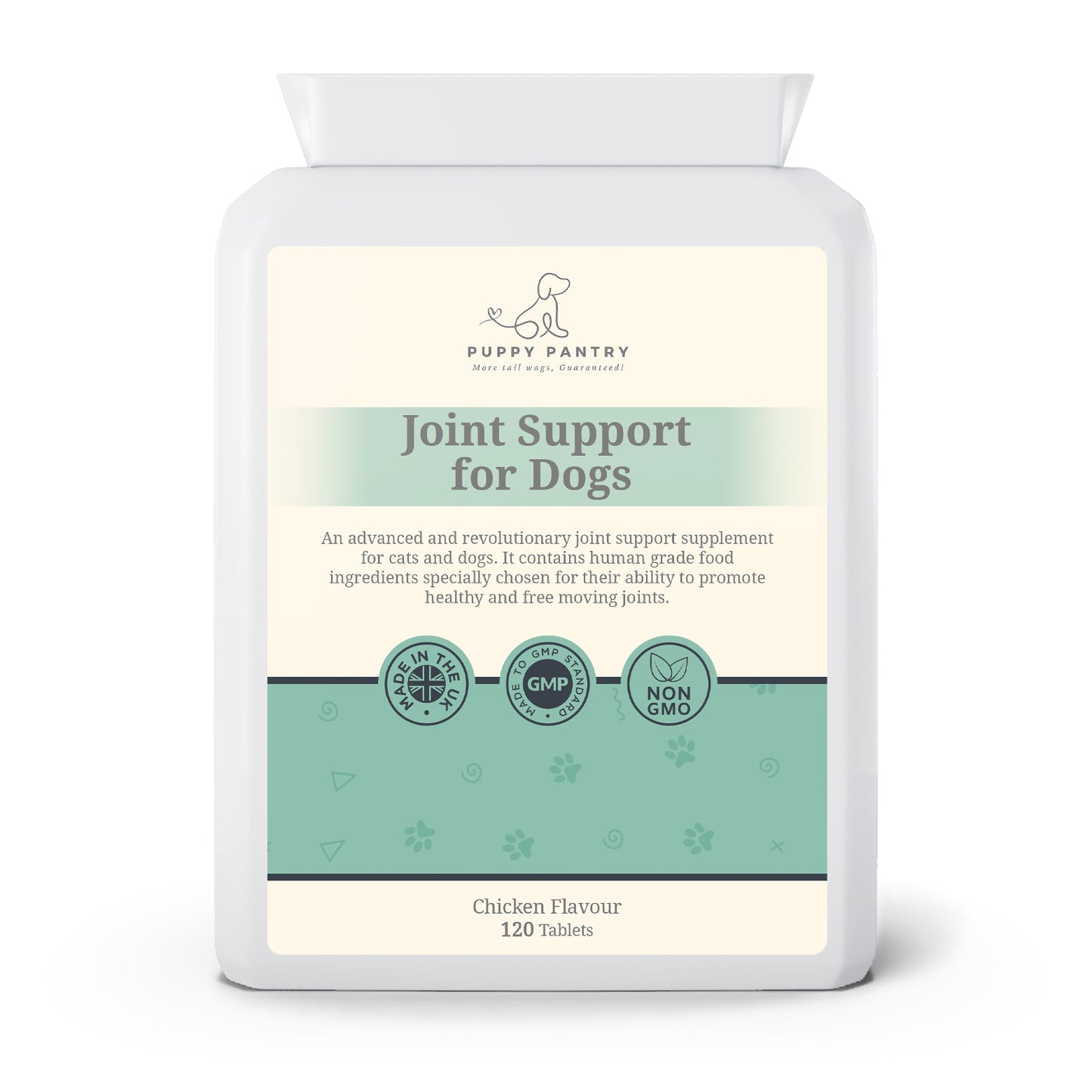 Joint Support Tablets for Dogs of All Ages - Glucosamine, Chondroitin, MSM for Mobility & Comfort - 120 Chicken Flavor Tablets