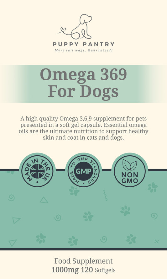 Omega 3-6-9 Softgels (120 Pack)
Supports brain function, skin health & a shiny coat
