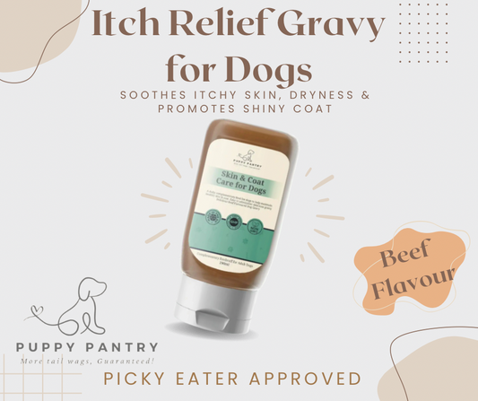 Itch Relief Gravy for Dogs - Soothes Itchy Skin, Dryness & Promotes Shiny Coat (290ml)
