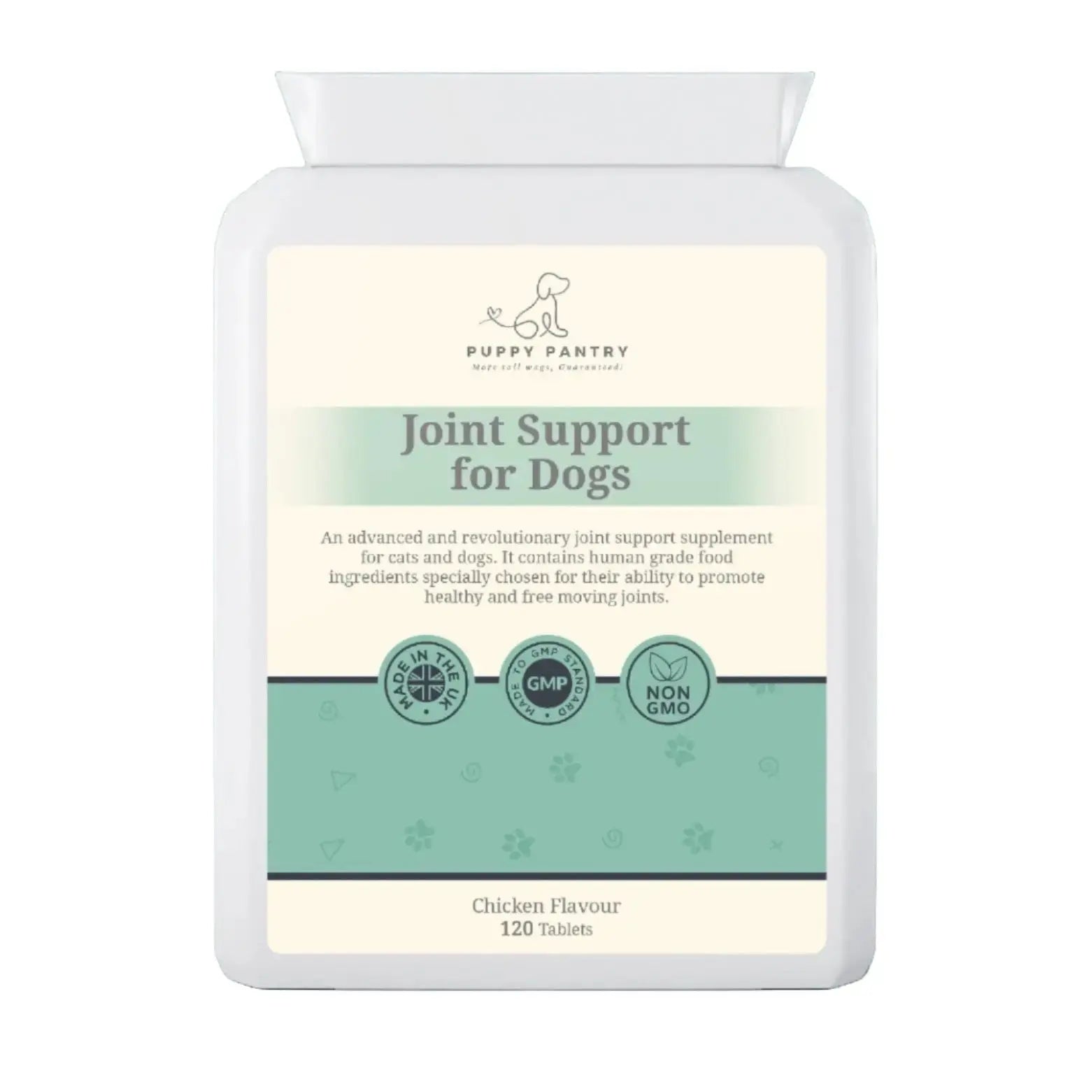 Dog Joint Mobility Support Tablets – Advanced Formula for Mobility & Comfort (120 Tablets - 4 Month Supply) - Puppy Pantry