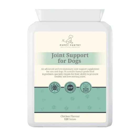 Dog Joint Mobility Support Tablets – Advanced Formula for Mobility & Comfort (120 Tablets - 4 Month Supply) - Puppy Pantry